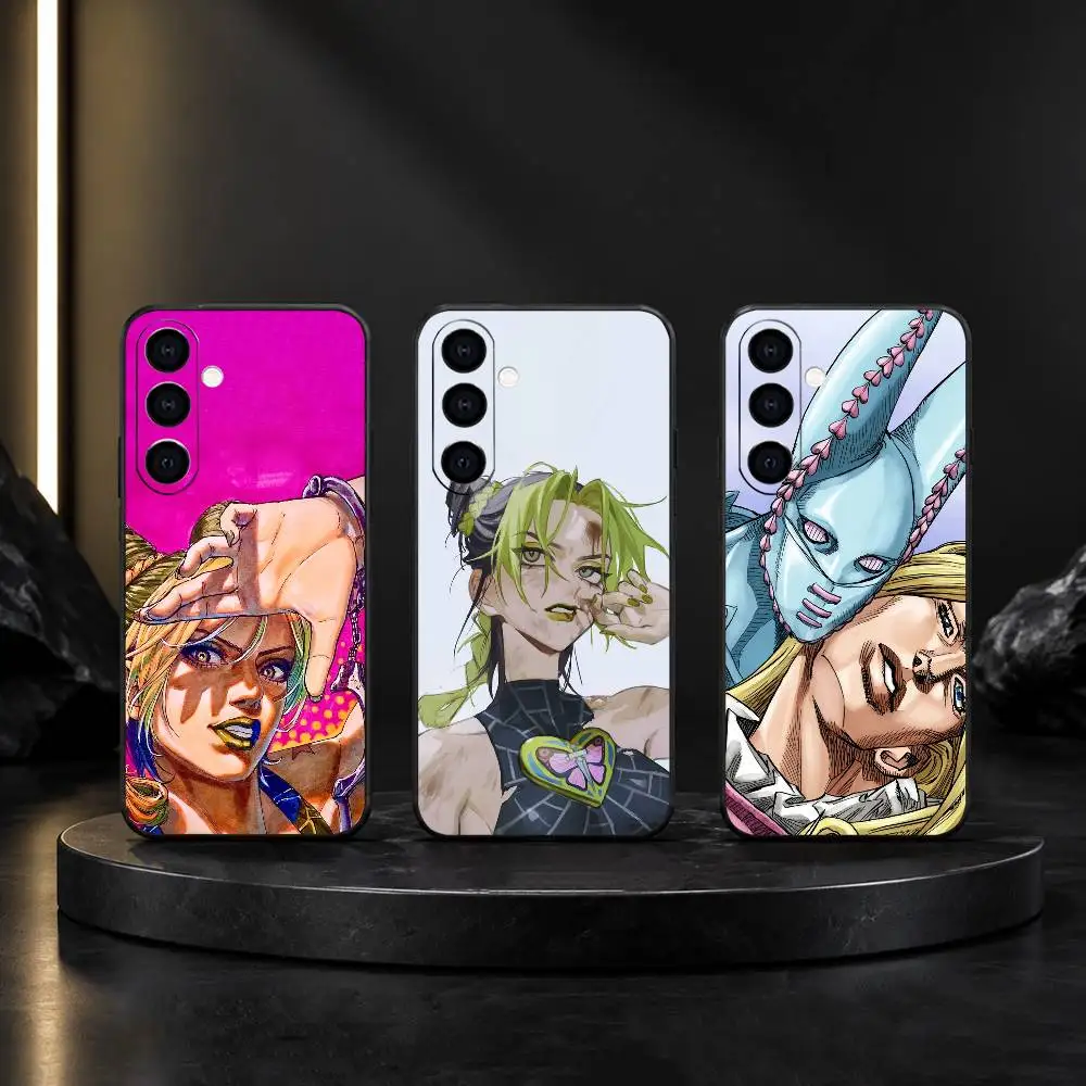 JoJo-s B-Bizarre Anime Adventure Phone Case For Samsung GalaxyA13,21s,22,31,32,52,53,71,72,73,Soft Black Cover
