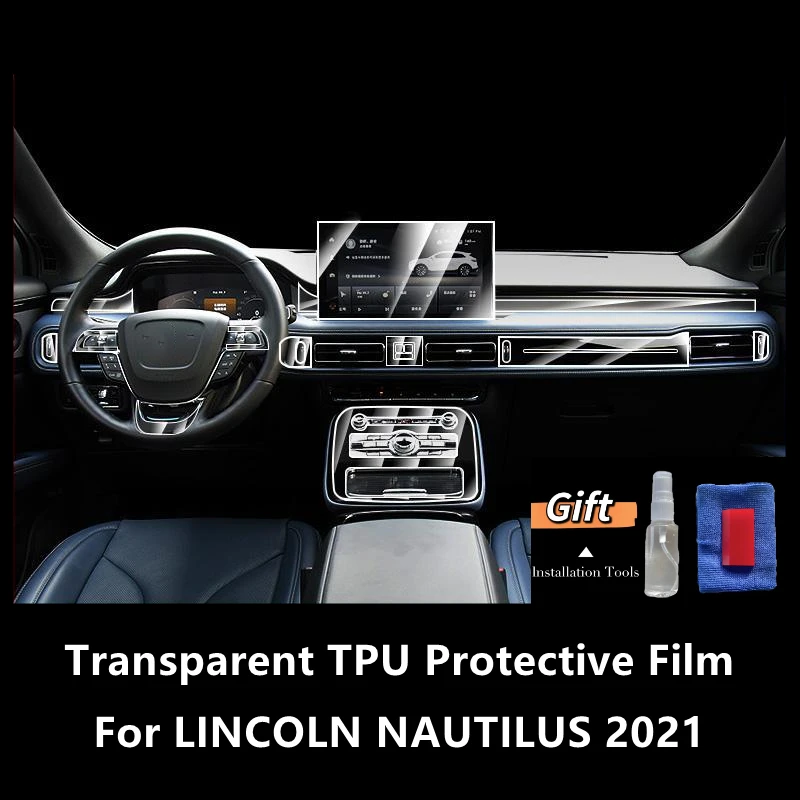 

For LINCOLN NAUTILUS 2021 Car Interior Center Console Transparent TPU Protective Film Anti-scratch Repair Film Accessories Refit