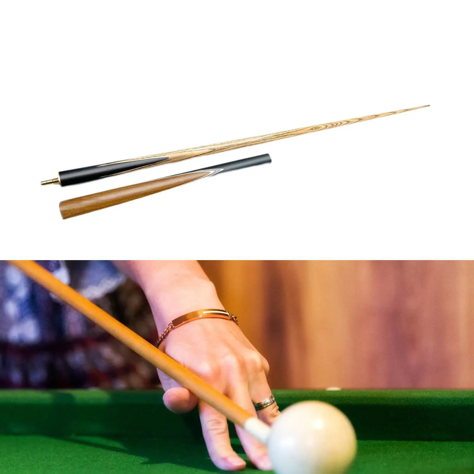 Pool Cue Stick 10mm Tip Fashion Men Women Wooden Billiard Cue for Game Home