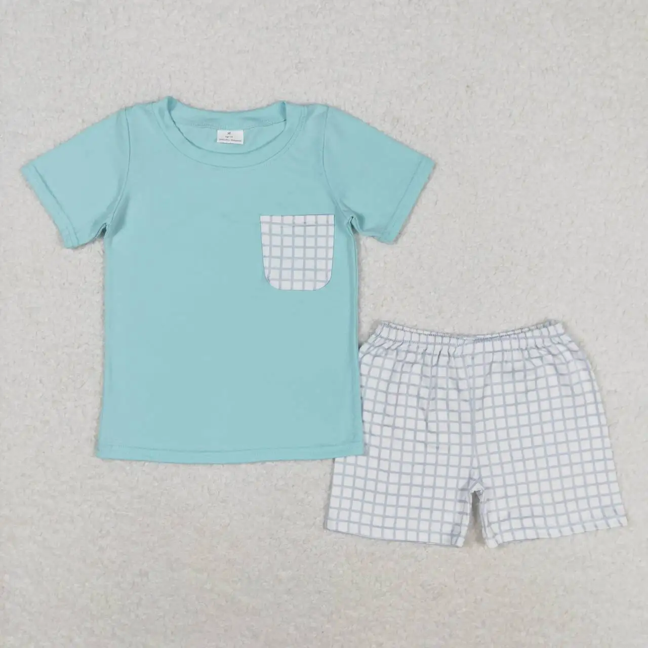

BSSO0799 Kids Boutique Clothes Set Short Sleeve Top With Shorts Set Kids Boys Summer Outfits