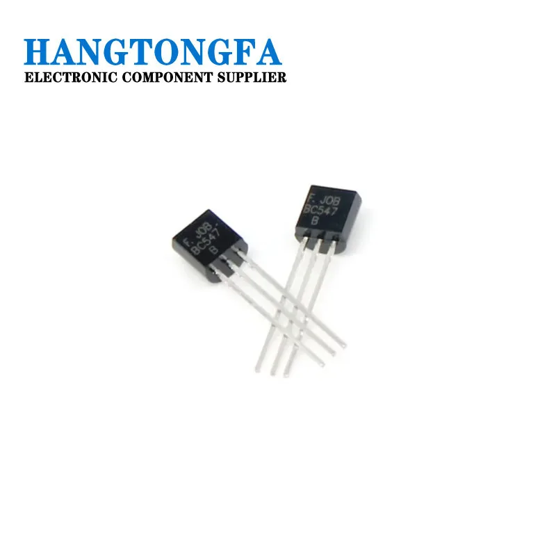 100pcs BC547 Transistor TO-92 BC547  0.1A 45V DIY Triode Transistor Electronic Kits NEW  IN  STOCK