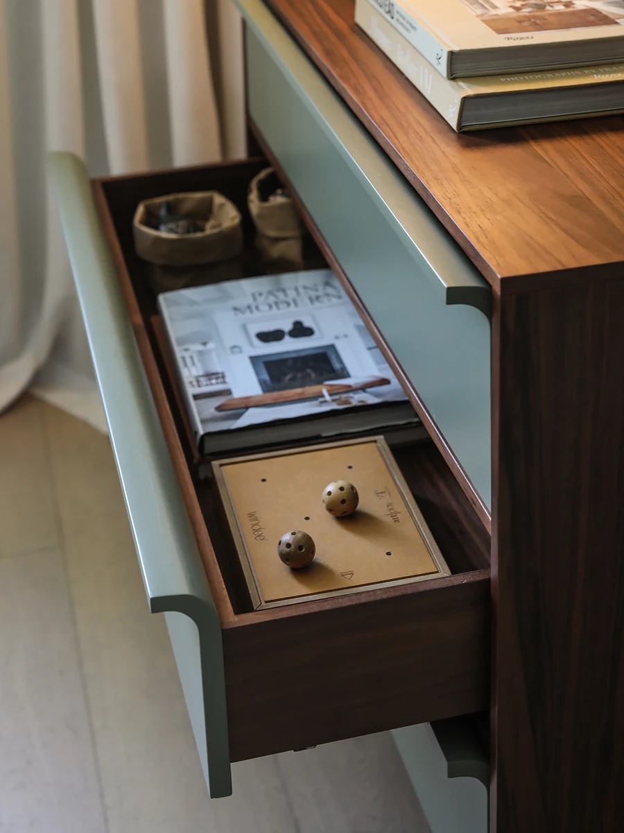 中世ヴィンテージ ハーゲン ブラックウォールナット TONO カラーマッチング 3 引き出しキャビネット トールフィート