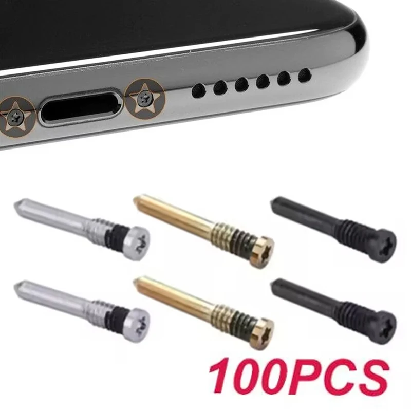 Bottom Pentalobe Screw Set 100Pcs Phone Repair Kit For Apple iPhone 15 14 13 12 11 X 8 8 Plus Pro Max Phone Repair Accessories