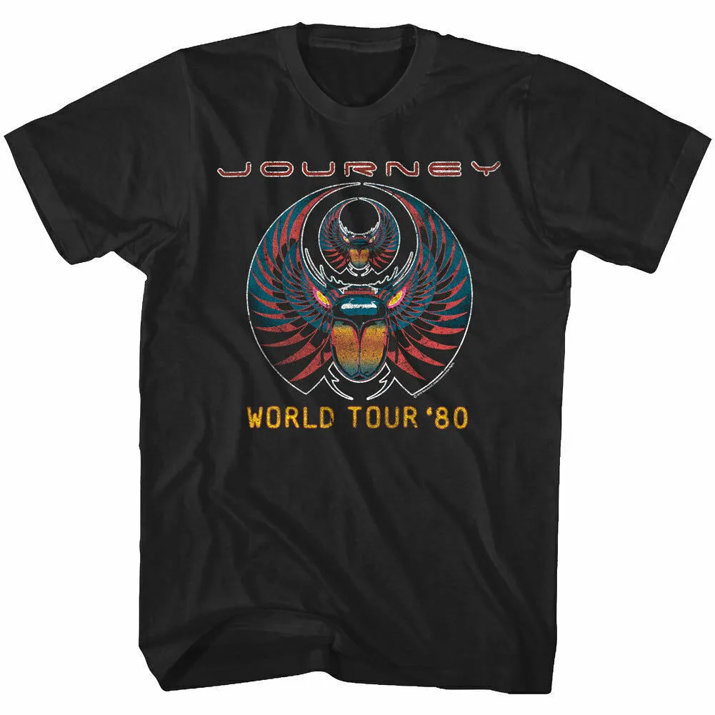 

Мужская футболка Journey Capture World Tour 1980, футболка для любителей музыки