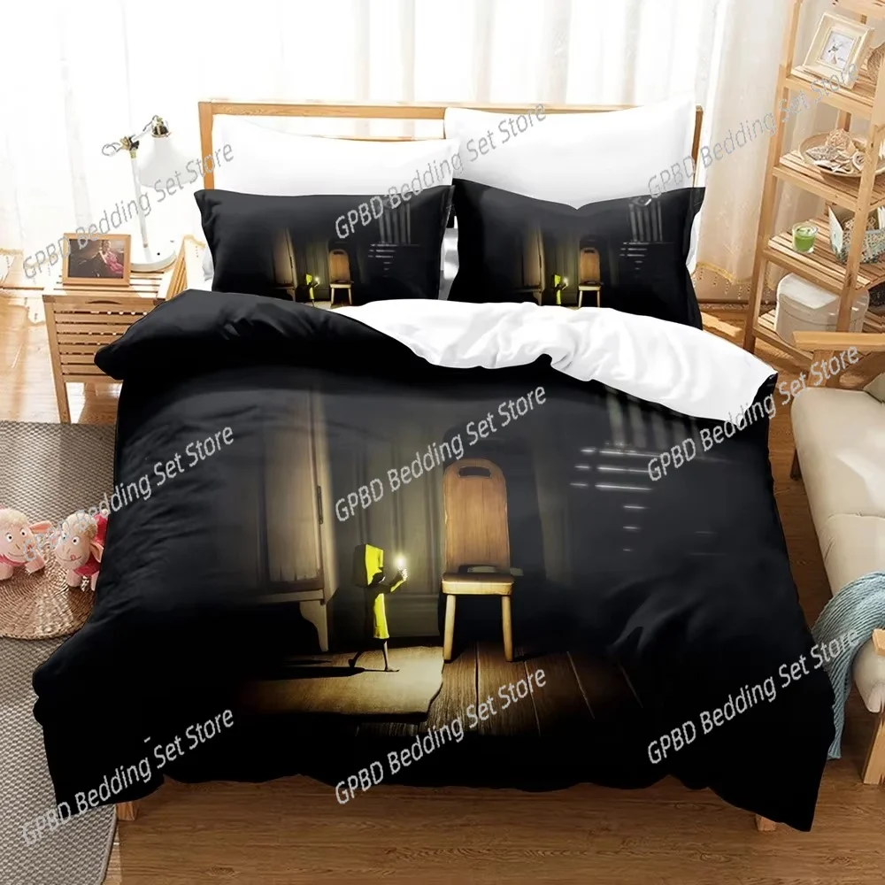 

Game Little Nightmares 3D Bedding Set Duvet Cover Pillowcases Single Twin Full Queen King Size Home Decor Quilt Boys Gift