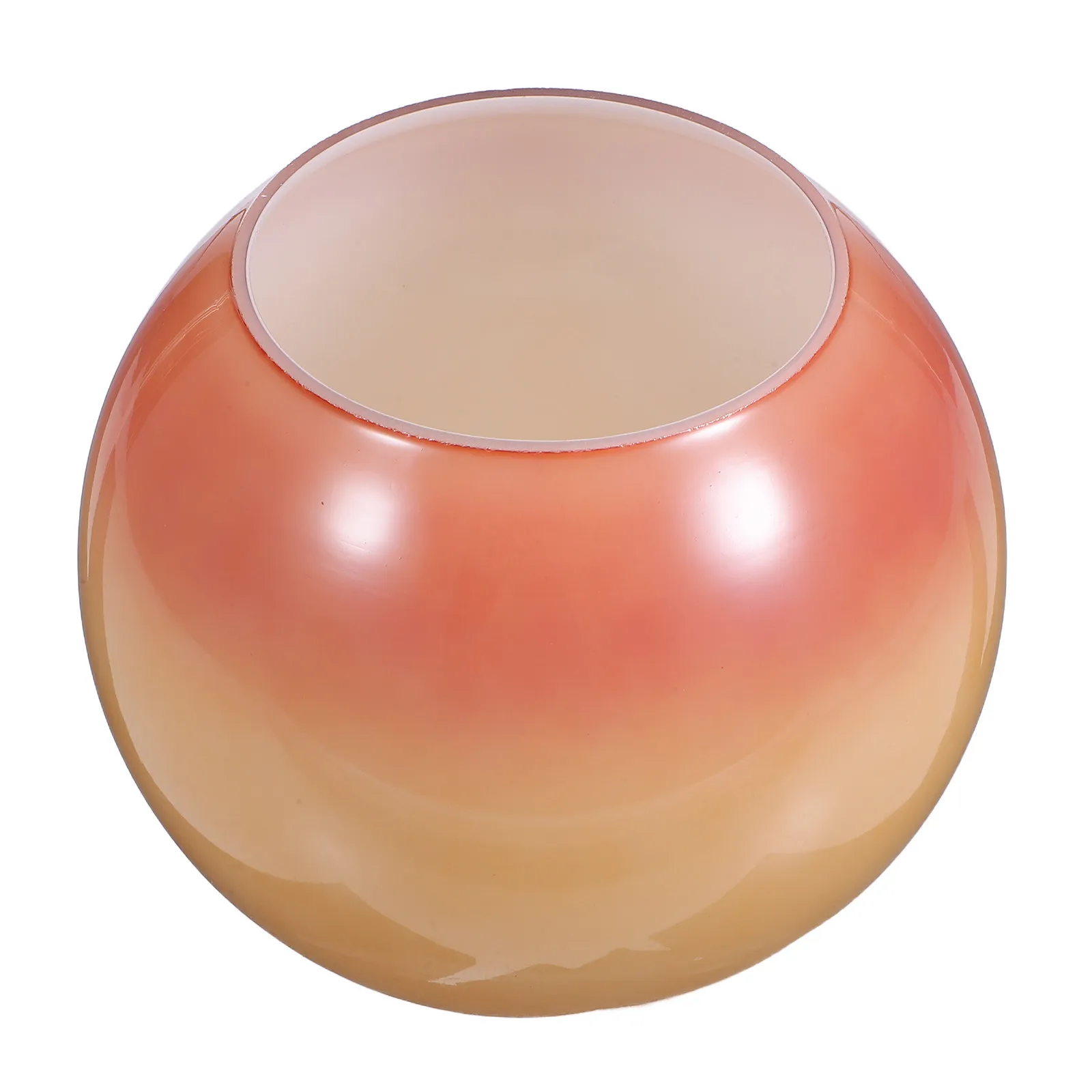 Pastel Pink Glass Pendant Lamp Shade, Dual-Hole Globe for Ceiling/Table/Desk Lamps, Soft Diffused Vintage Light
