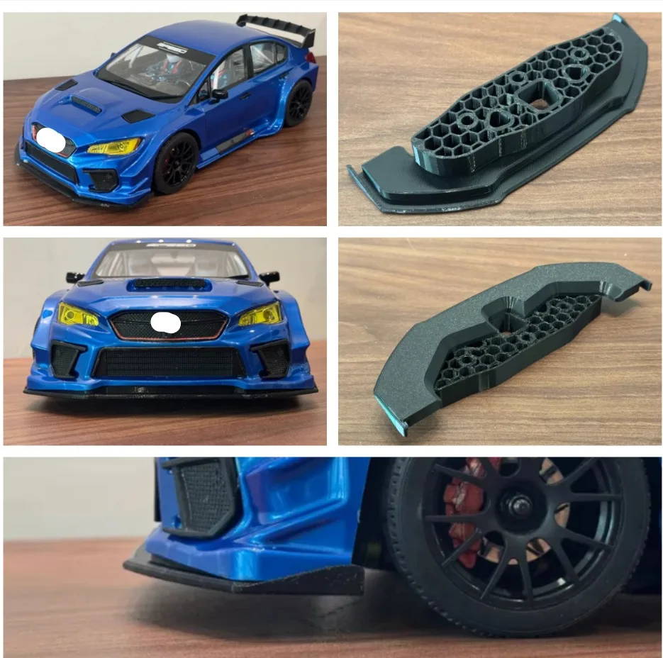 Front shovel side skirt body parts For Rlaarlo XTS-S10 Carbon Brushless 1/10 Scale Rally Car Vehicle Decoration Accessories