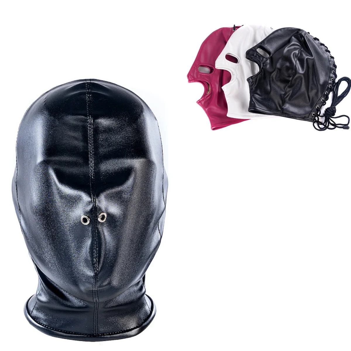Fetish lederen volgelaatsmasker voor mannen vrouwen partij cosplay games hoofddeksels exotische sexy accessoires Halloween leuk gezicht vetersmasker