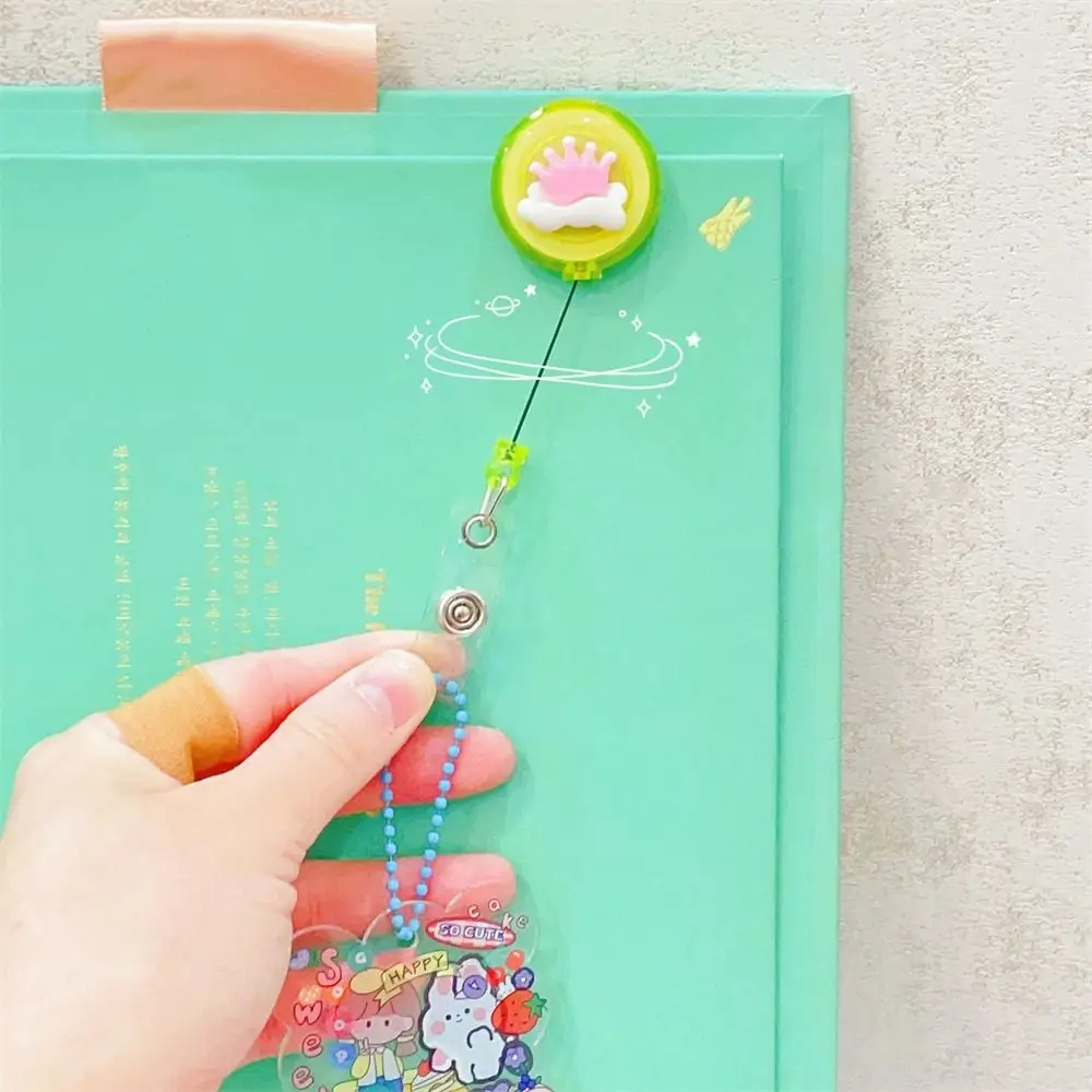 

Cute ABS Students Card Holder Nurse Doctor Name Tag Name Card Holder ID Card Clips Retractable Badge Reel Badge Holder