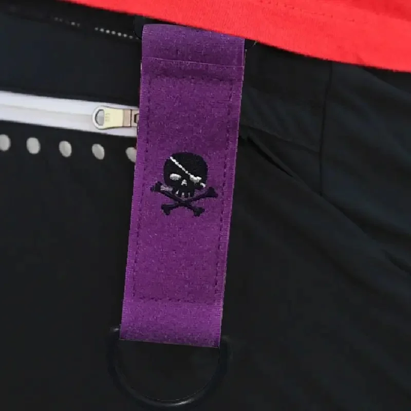 Skull Polyester Sports Balls Hands Cleans Golf Towel Carabiner Magic Tape Cleaning Towel Golf Wiping Cloth Golf Cleaning Towel - view 3