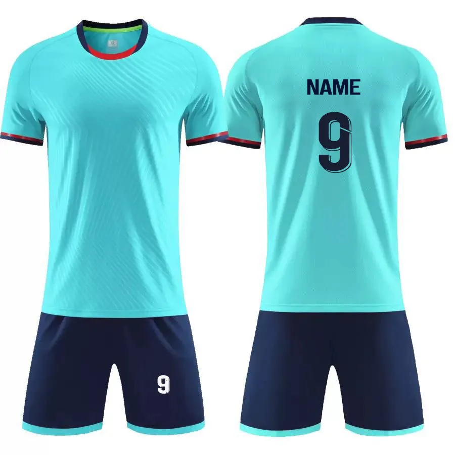 Customized Uniform Set Latest Sublimated Football Jersey Design for Club Soccer Teams Men Kid Boys