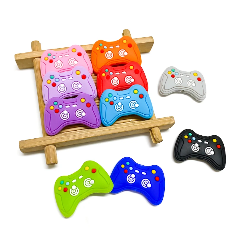 10 Stück Silikon-Baby-Mini-Spiel-Griff-Beißperlen, Gesundheitspflege-Kau-Perlen, Geschenk – Detail 2