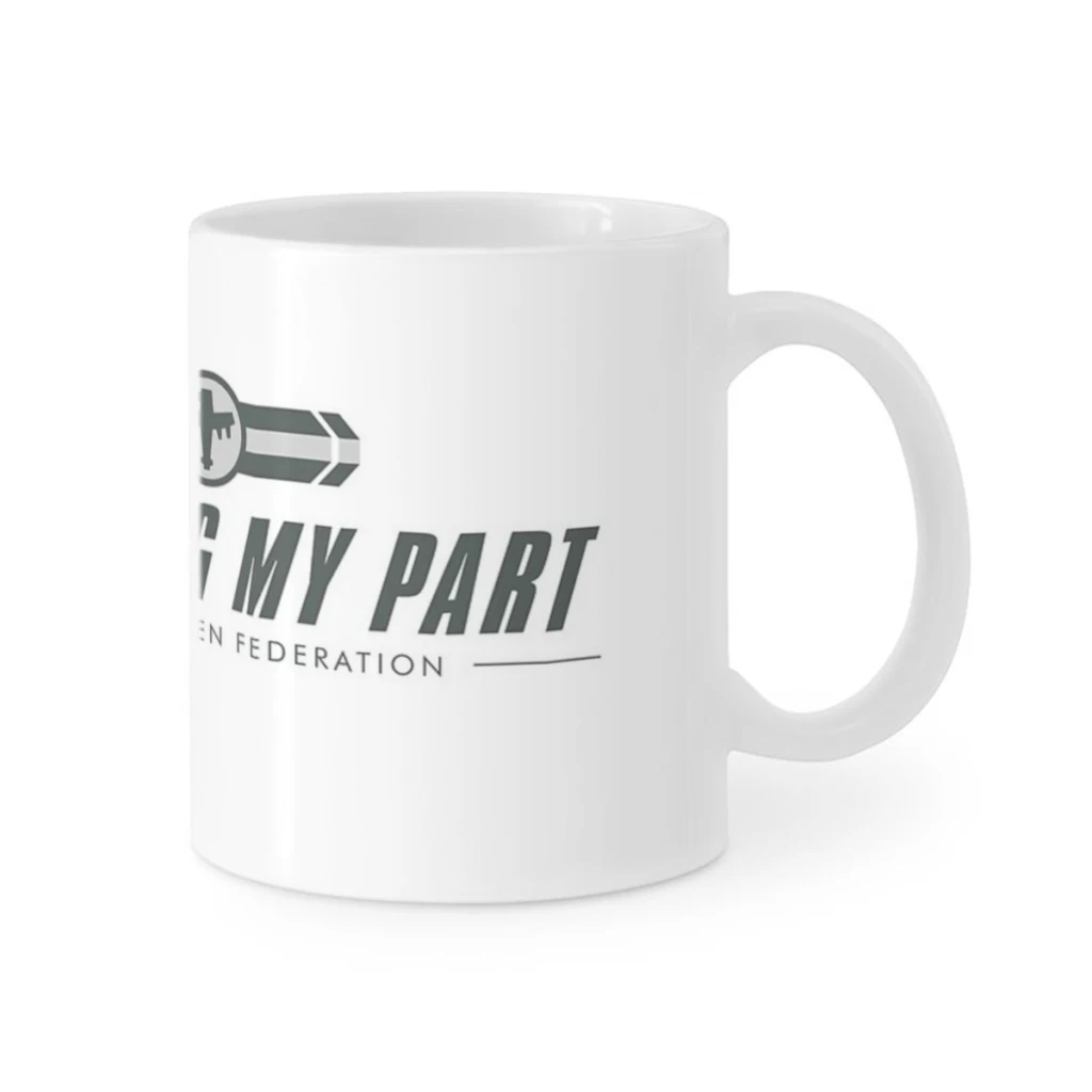 I'M DOING MY PART   Starship Troopers Coffee Coffee Milk Cup Mocha Couple Christmas Mug Kawaii Cups