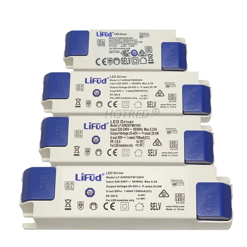 LiFud-Controlador LED Serie lf-girxxxym lf-girxxxys, transformador LED, entrada 220V-240V, salida 350mA 600mA 900mA 1200mA 1400mA 1500mA