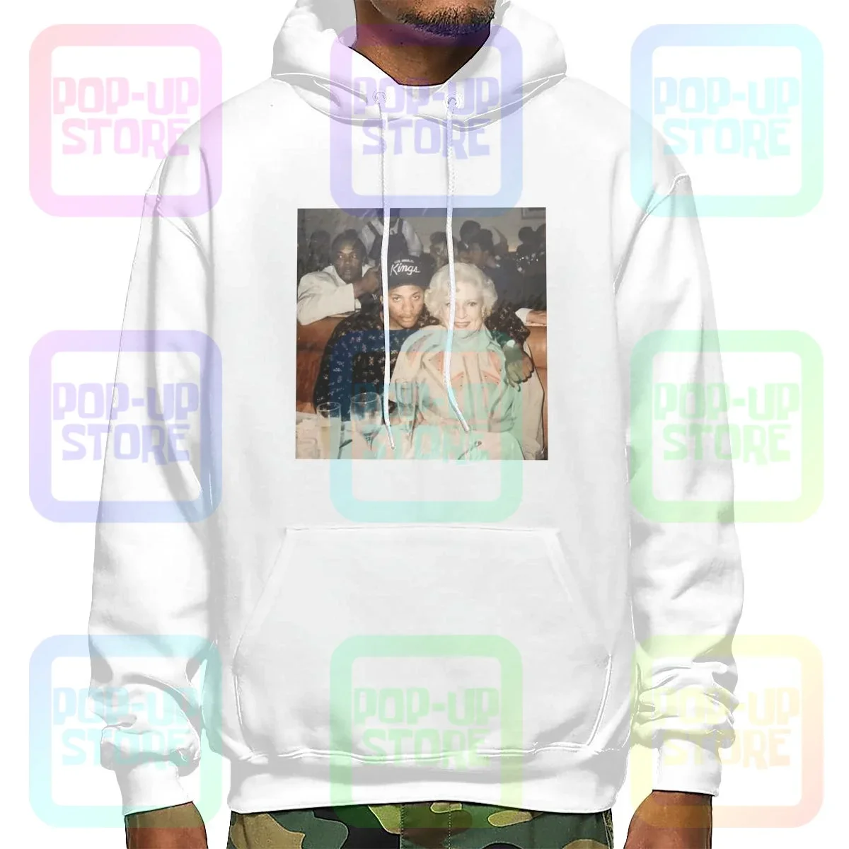 Betty White X Easy E Rapper Hoodie Sweatshirts Hoodies Top Style Hip Hop Streetwear