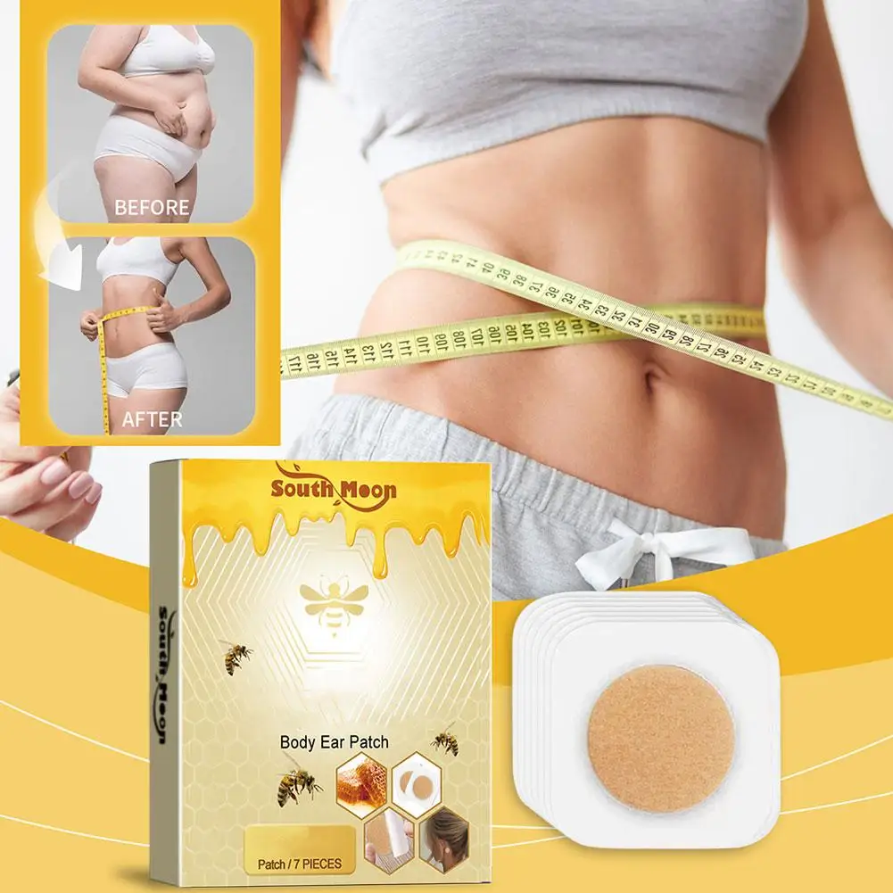 7 Pieces/Pack New Zealand Bee Ear Patch Acupoint Patch Ear Sticker Fast Burning Fat Improve Figure Body Health Care