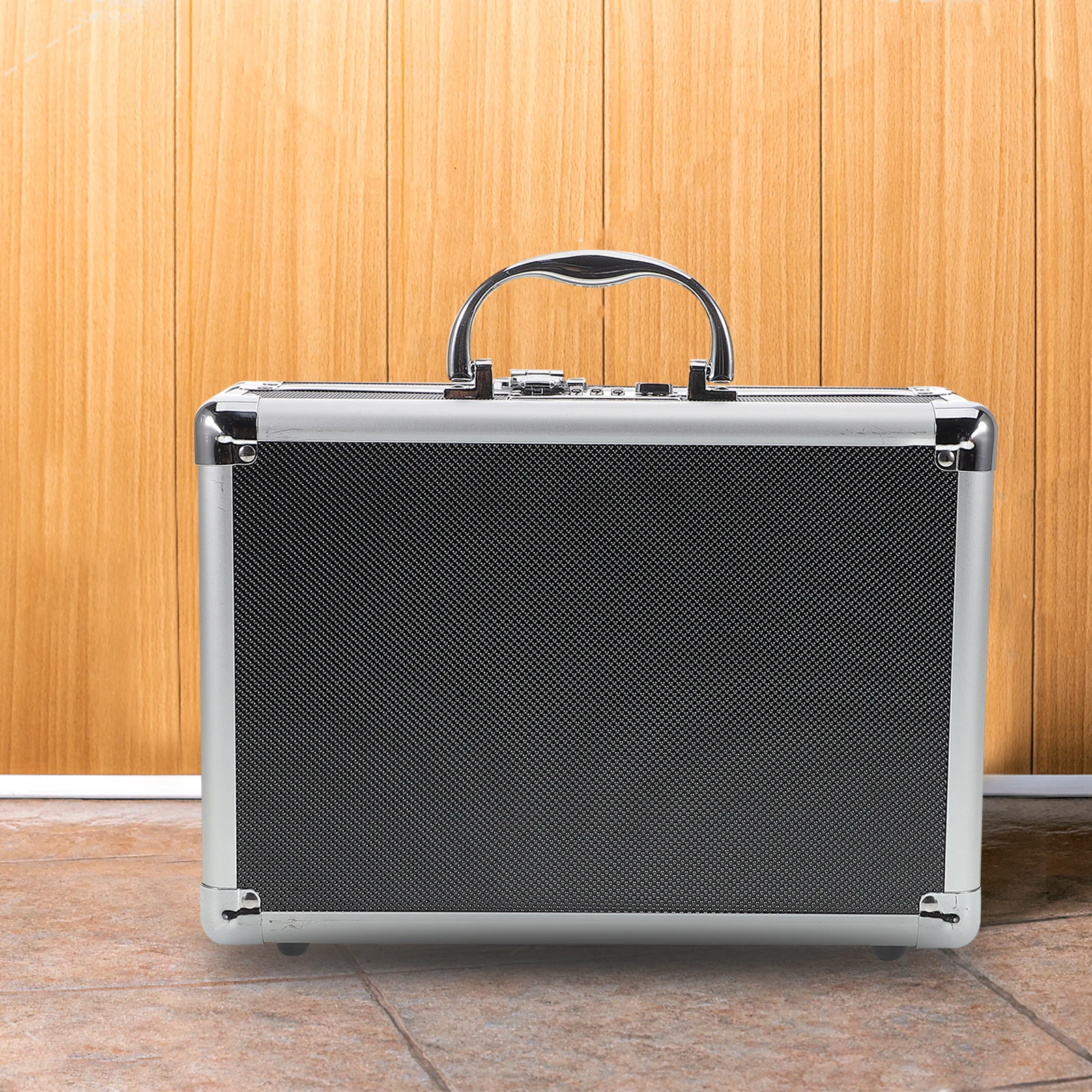 Toolbox Organizer Home Foldable Storage with Lid Luxury Hard Case Aluminum Water Proof