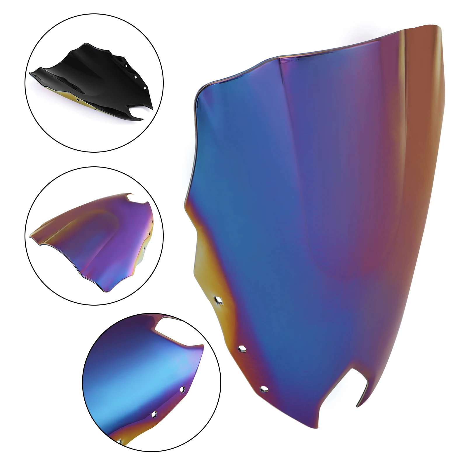 ABS دراجة نارية مزدوجة فقاعة الزجاج الأمامي الزجاج الأمامي صالح لل ياماها FZ6R FZ-6R FZS600 2009 2010 2011 2012 2013 2014 2015