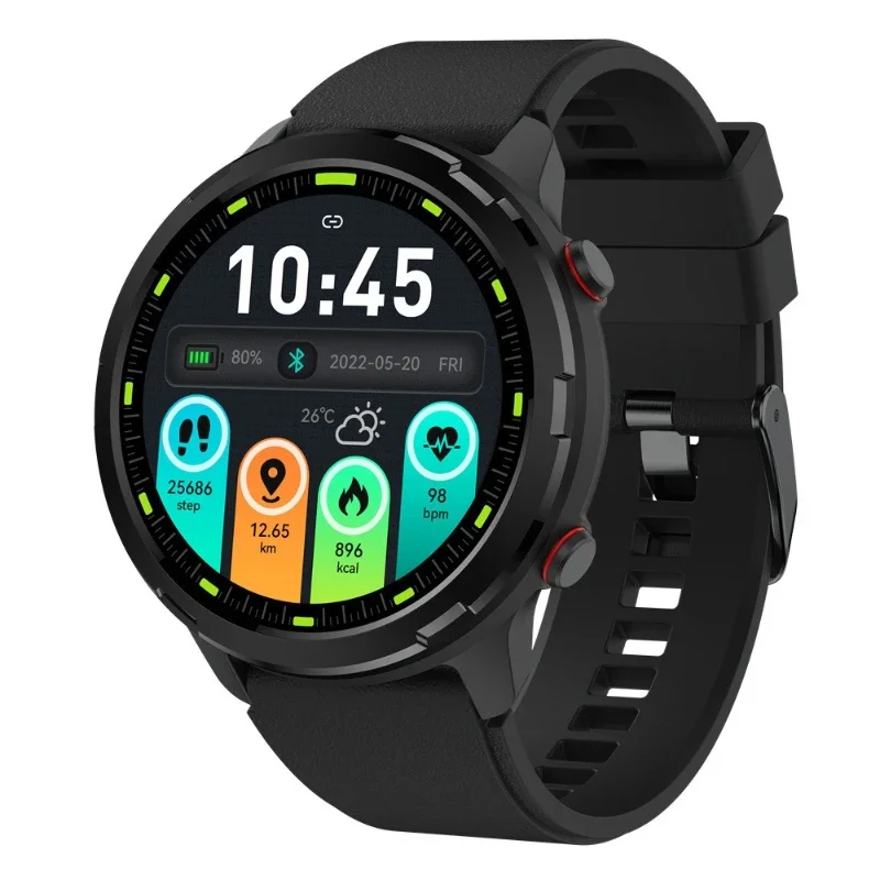 S47 outdoor GPS sports watch 1.32 high definition round screen multi-sport mode compass IPX8
