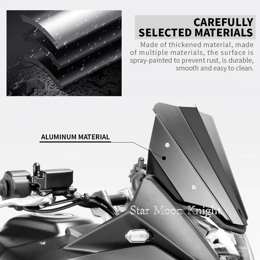 혼다 XL 750 TRANSALP XL750 2023-오토바이 스포츠 윈드 스크린 CNC 윈드 실드 디플렉터 윈드 가드