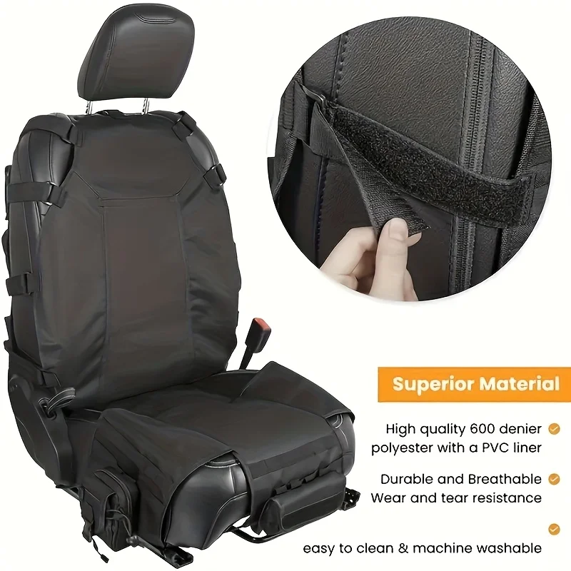 

Durable Tactical Car Back Seat Organizer - Oxford Fabric Outdoor Storage Bag with Multiple Compartments, Ideal for Hunting & Sel