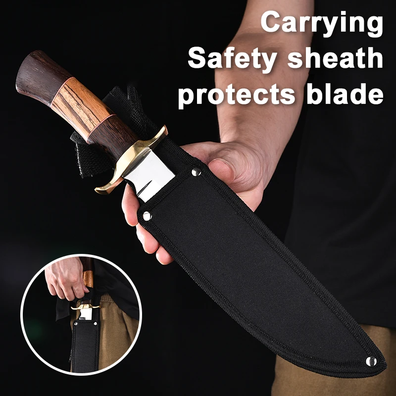 Wild Camping Cutter Outdoor High Hardness Multifunctional Straight Knife