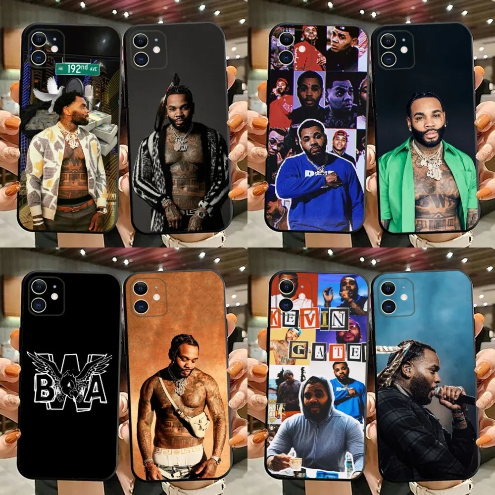 Rapper Kevin Gates Phone Case For iPhone 15,14,13,12,11,Plus,Pro Max,XS,X,XR,SE,Mini,8,7 Soft Silicone Black Cover