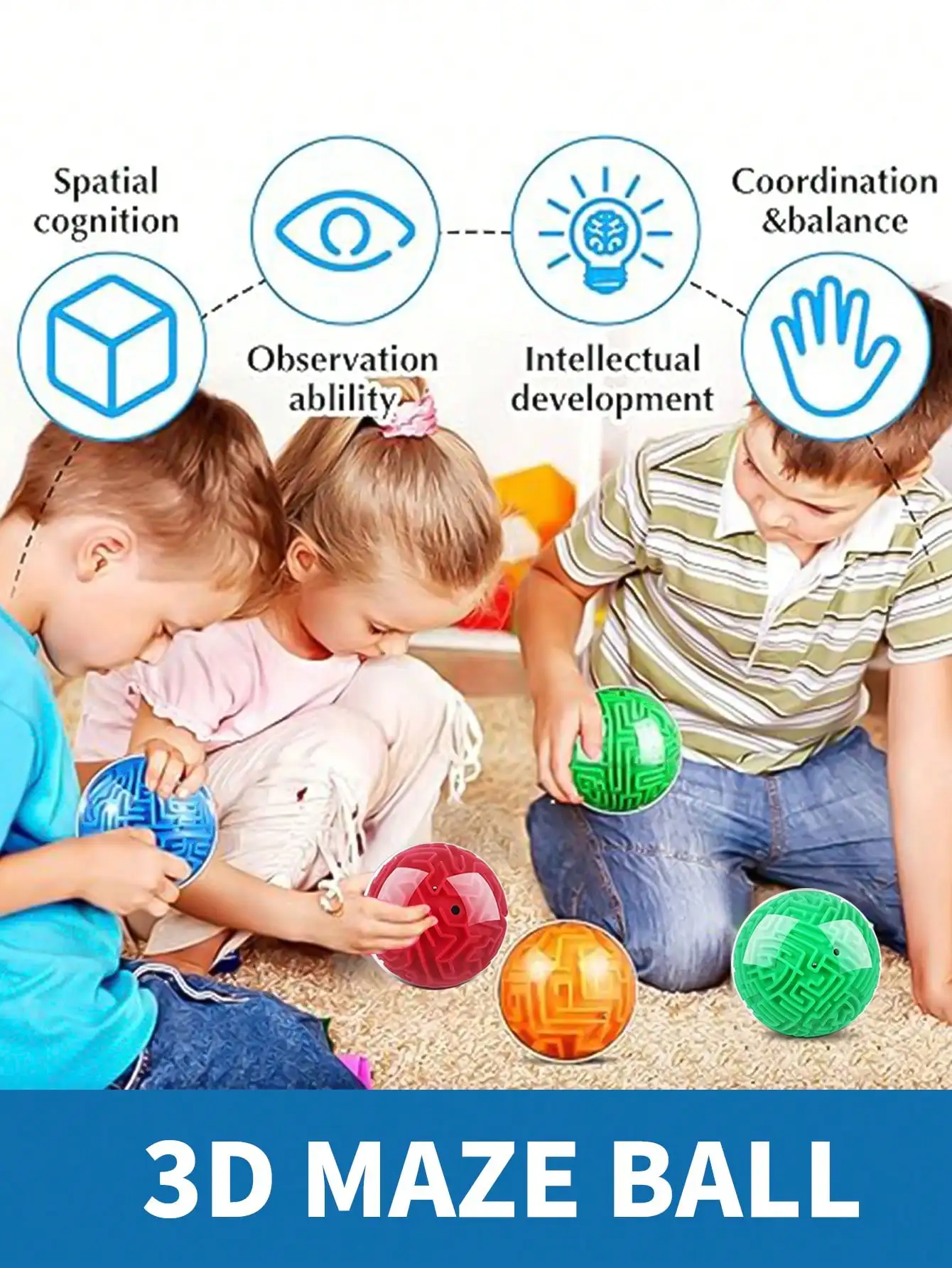 1 pc quebra-cabeça caminhada grânulo labirinto bola brinquedos exercício pensamento e capacidade de reação jogo de interação para adolescentes meninos e meninas presente