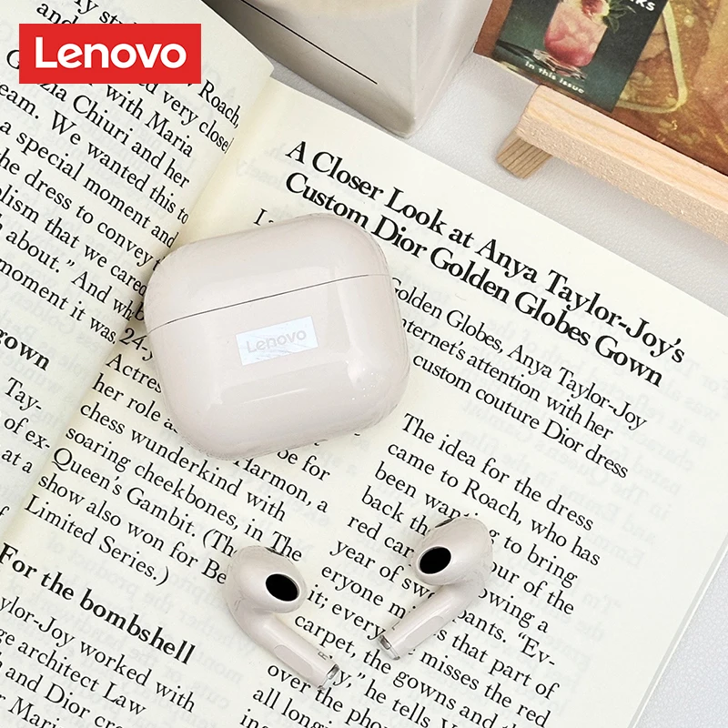 سماعات أذن لاسلكية صغيرة من Choice Lenovo LP40 Plus، سماعات بلوتوث خفيفة الوزن عصرية عالية الدقة للمكالمات، سماعات أذن رياضية للموسيقى