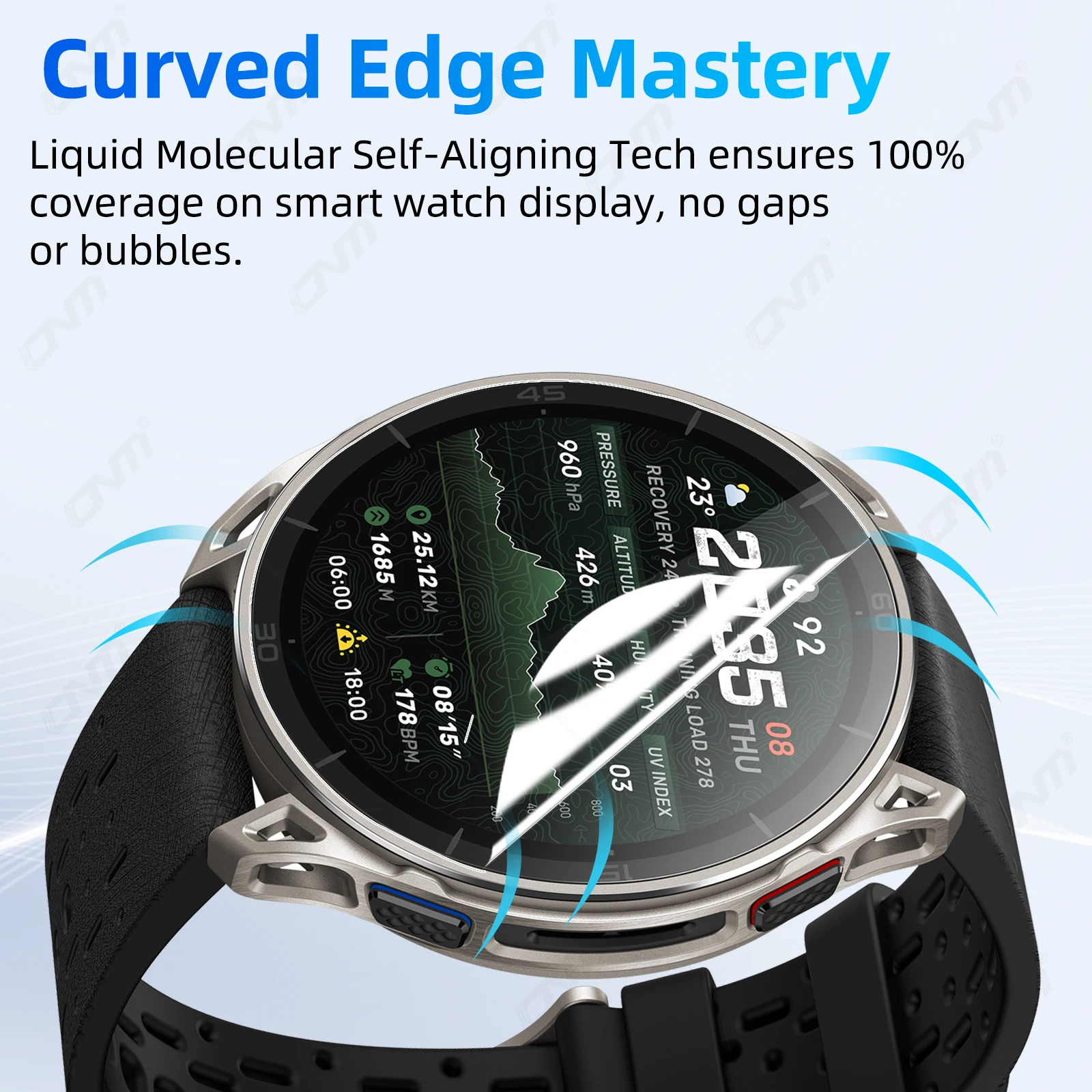 Hydrogel Film for Amazfit Cheetah 2 Ultra Screen Protector Anti-scratch, HD Full Coverage Soft Protective Film Accessories