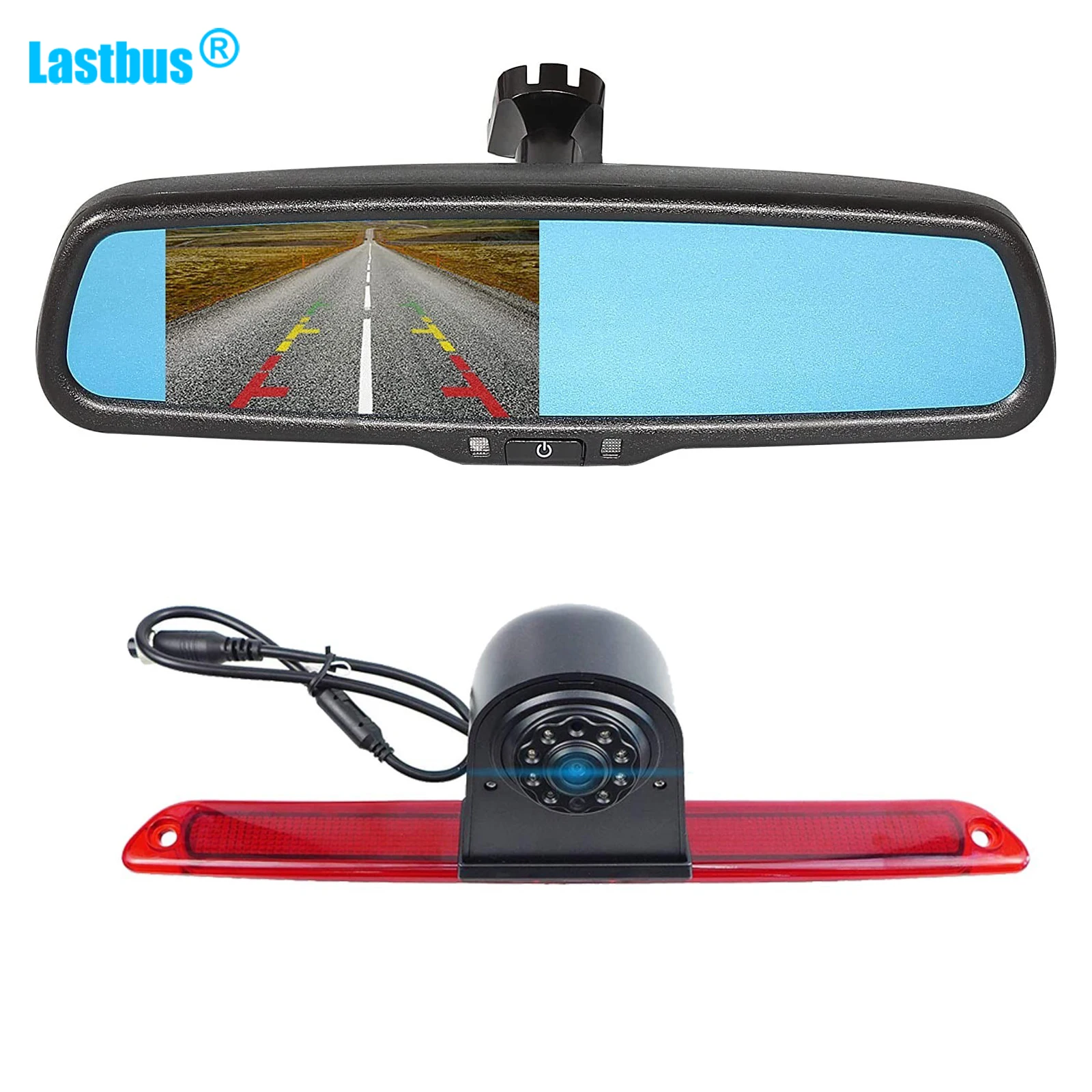 

Lastbus Car Brake Light Backup Camera For Benz Sprinter 2500 3500 2007-2019+4.3" Monitor