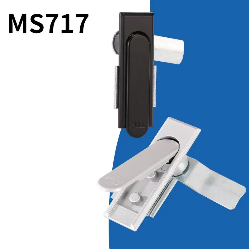 MS717-1 Distribution Box Cabinet Door Flat Lock Electrical Cabinet Box Case Lock Mechanical Door Lock Cabinet Door Lock Equipmen