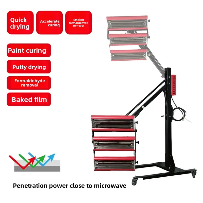 For Automobile Paint Baking Lamp Paint Room Moving Timing Sheet Metal Paint Baking Lamp SWIR Shortwave Infrared Industrial