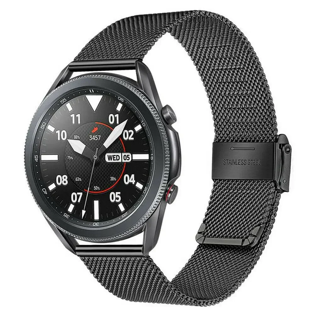 0.6mm Milanese Mesh Stainless Steel Band Thickness Wriststrap 16mm 18mm 20mm 22mm Metal Straps for Samsung Galaxy Watch 7/6/5/4 image 5