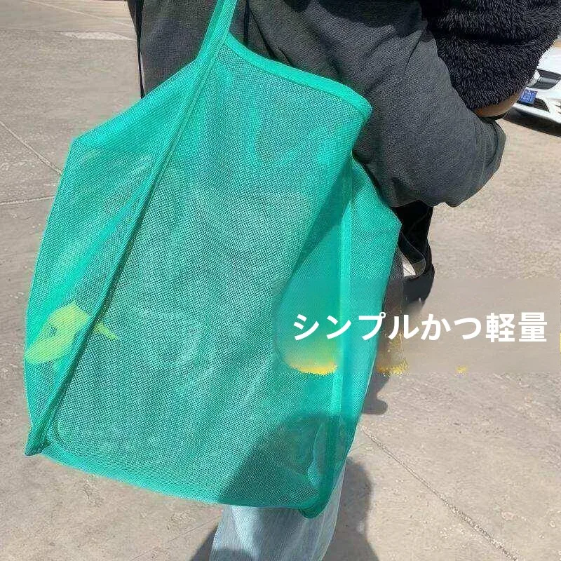 夏用子供用ビーチ水泳収納バッグトートオーガナイザーバッグビーチサイドネットバッグ家族用収納oenyブランド