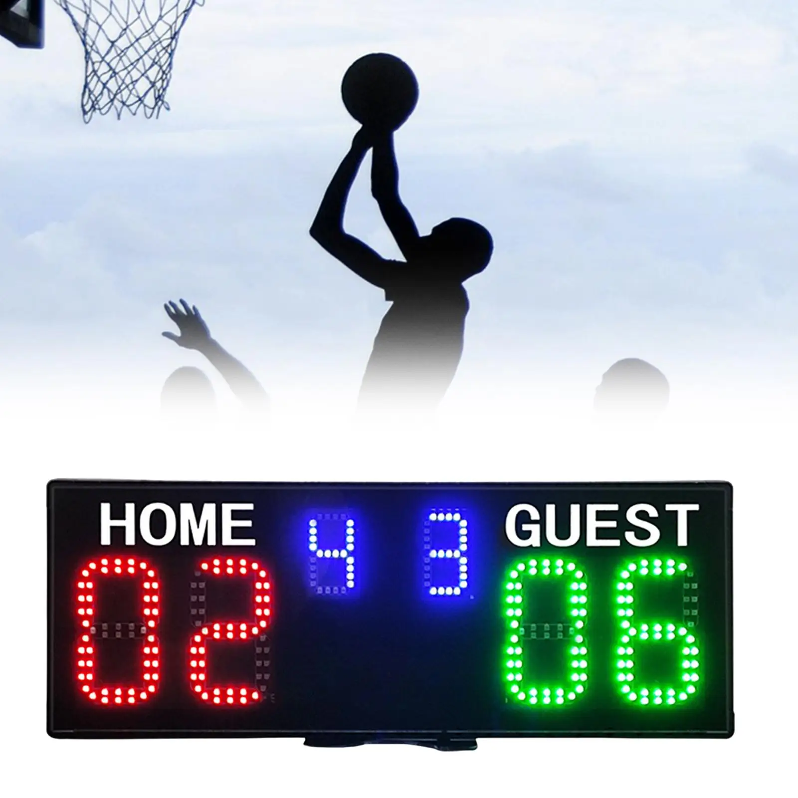 

Electronic Basketball Scoreboard Portable Score Clock Digital Scoreboard