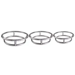 Thick Stainless Steel Diameter 23/26/29cm For Pot Gas Stove Fry Pan Ring Rack Double Holder Kitchen Supplies Shelf Wok Rack