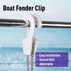24 - 32 The Original Single Handed Fender Hanger - Made from UV Resistant Plastic Boat Fender Clip BoatFender Quick Release Cli