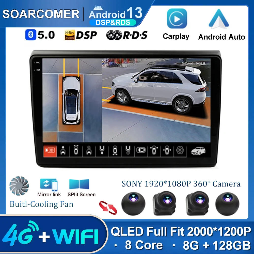 

Автомагнитола на Android 13, мультимедийный видеоплеер для Fiat Bravo 2007, 2008, 2009, 2010-2012, навигация GPS, Wi-Fi, Carplay, Android, авто