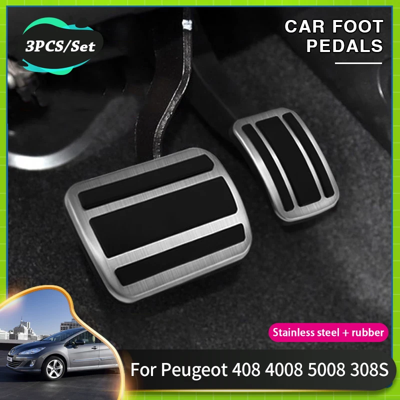 

Car Non Slip Foot Pedal Covers For Peugeot 408 Acessories 4008 5008 308S Mitsubishi RVR ASX Outlander Sport Citroen C4 Aircross