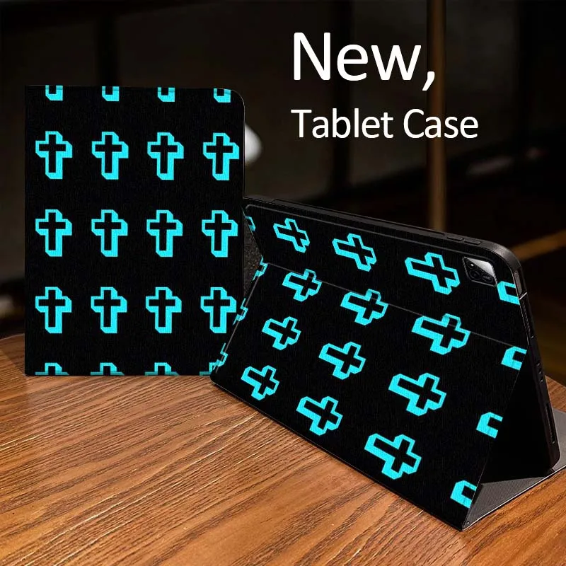 

Cartoon Cross Rainbow Pattern Case For Xiaomi Mi Redmi Pad 2 4 5 7S 6S 6 7 8 Plus SE Pro K 2025 inch 8.7 11 Tablet