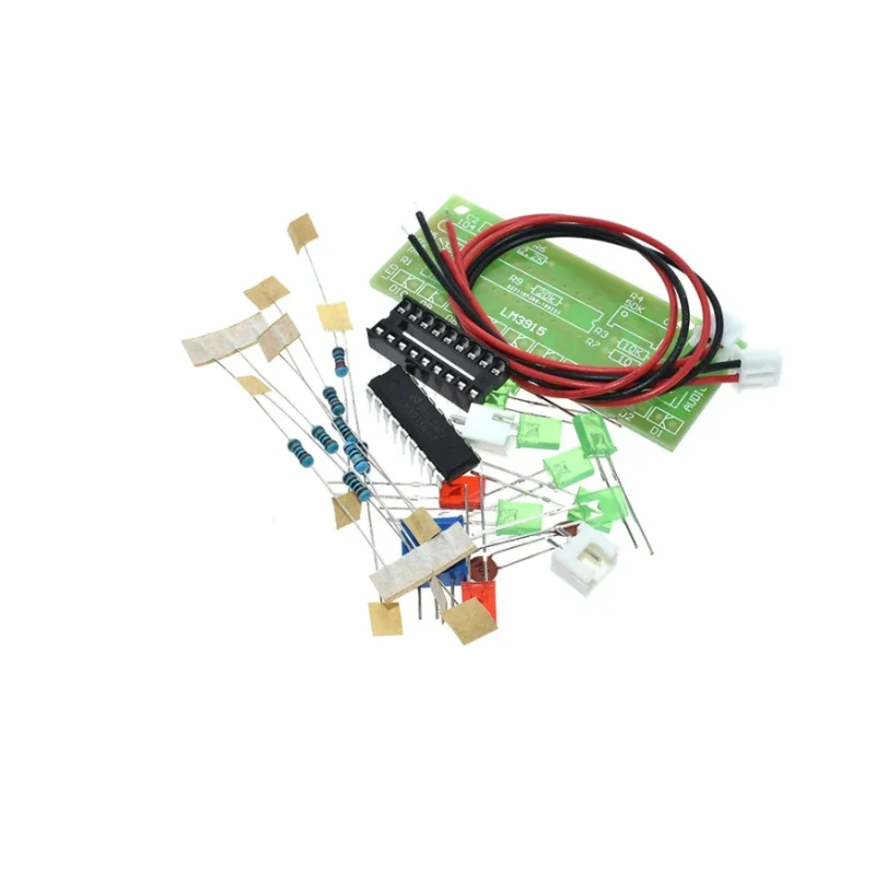 LED Audio Level Analyzer Lab solder Kit latihan dengan lampu LED LM3915 DC 9 V-12 V 10