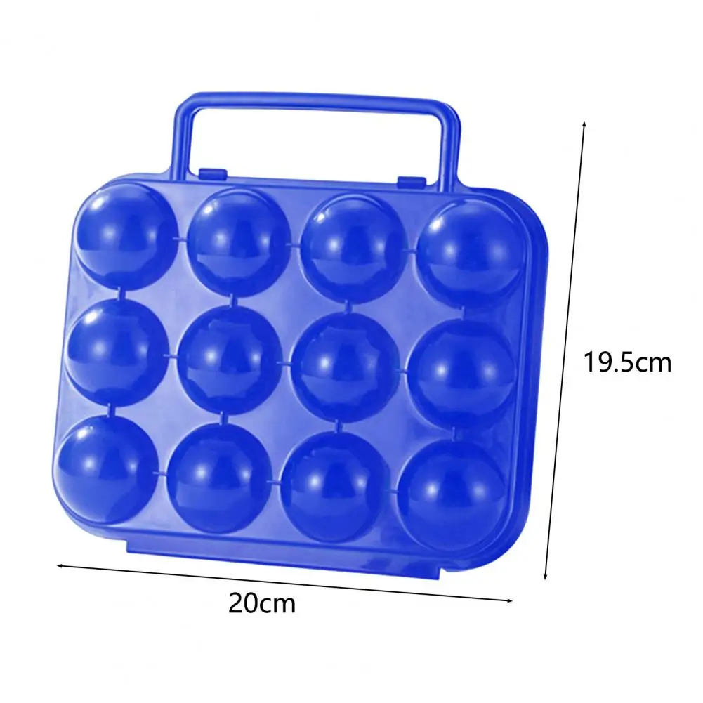 4/12 Grid Egg Storage Box Refrigerator Egg Case Egg Tray Holder Outdoor Camping Picnic Shockproof Egg Box Plastic Container