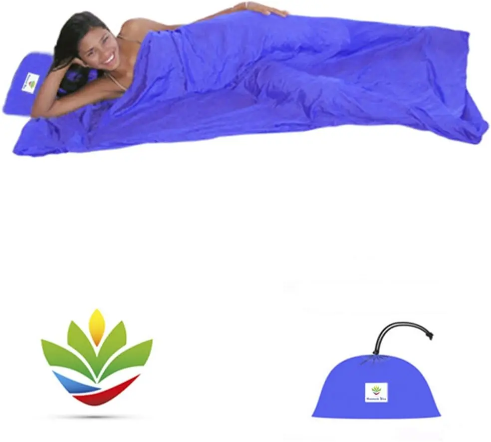 

Sleep Sa - Travel And Camping Sleeping Sheet - Sleeping Bag Liner And Travel Pillow - Dream In Bliss