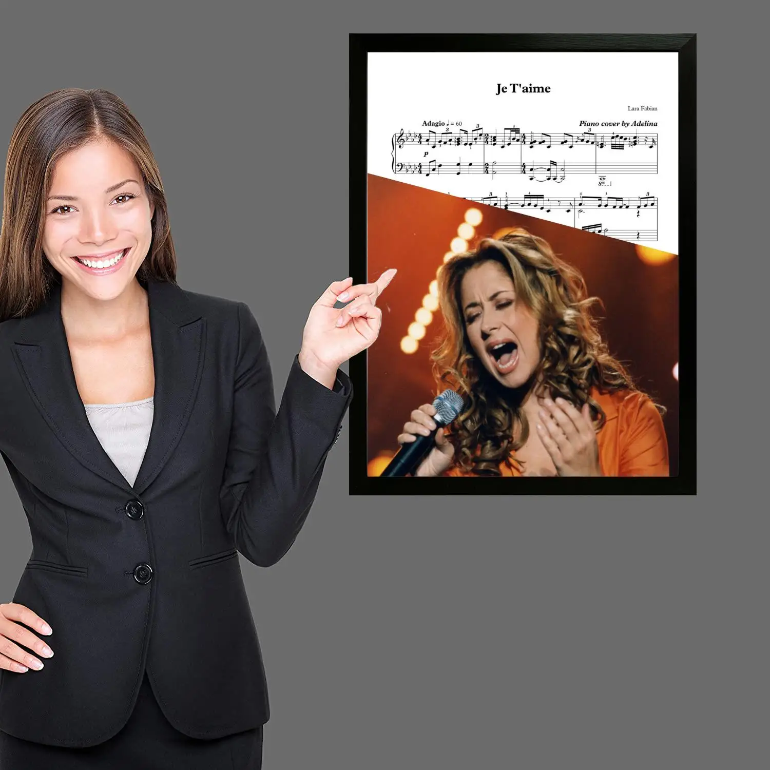 ملصق فني من القماش Lara Fabian، لوحة فنية جدارية، طباعة صور، عائلة حديثة، ديكور غرفة النوم، ملصقات، لوحة زخرفية