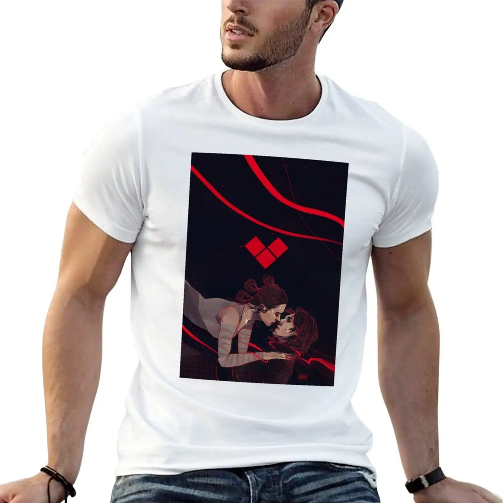 Red Thread T-Shirt tshirts personalised funny shirt cotton T-shirts for men cotton