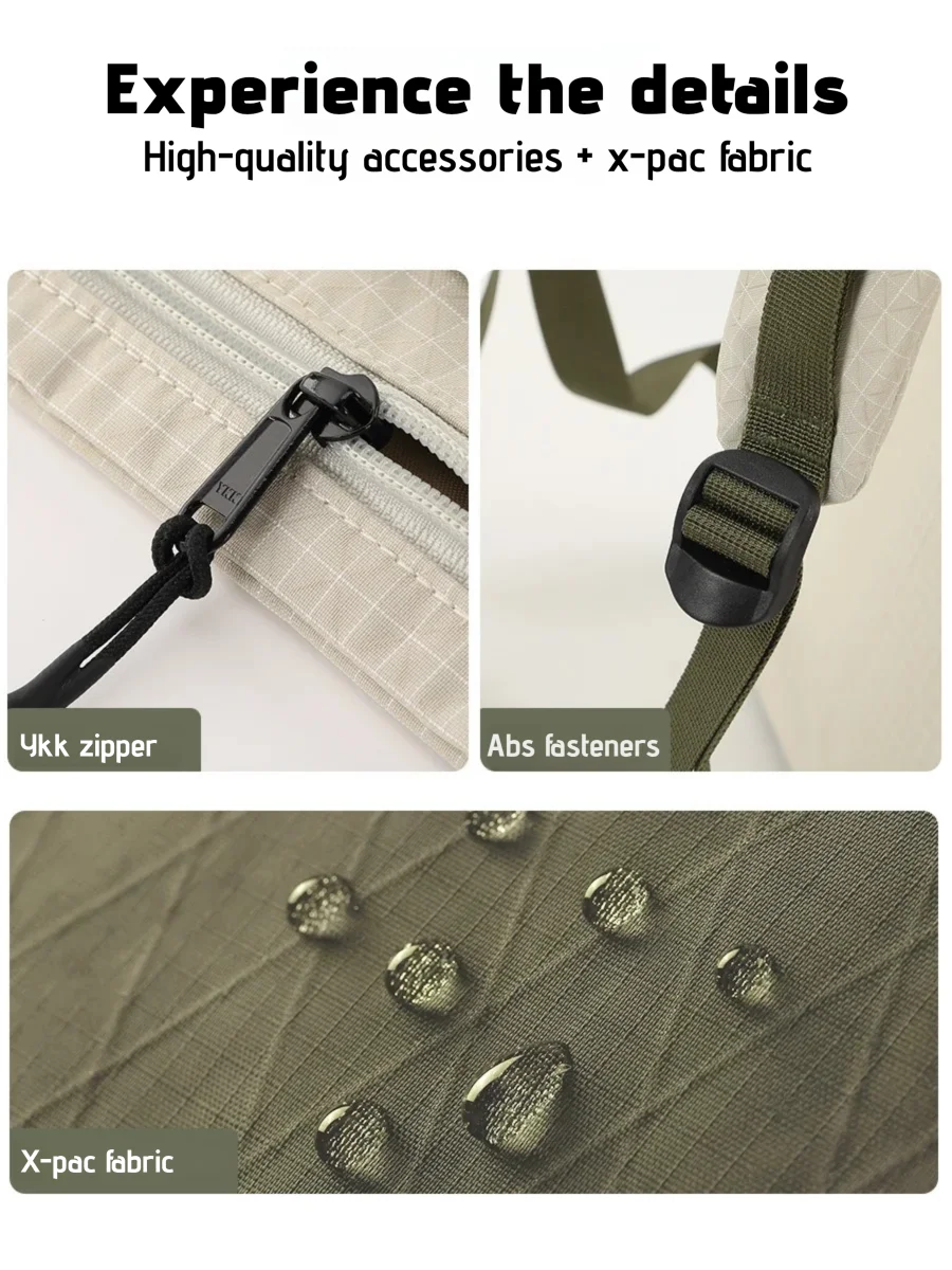 حقيبة ظهر مقاومة للماء X-PAC خفيفة الوزن للسفر والمشي لمسافات طويلة مع حجرة كمبيوتر محمول وجيوب تخزين متعددة