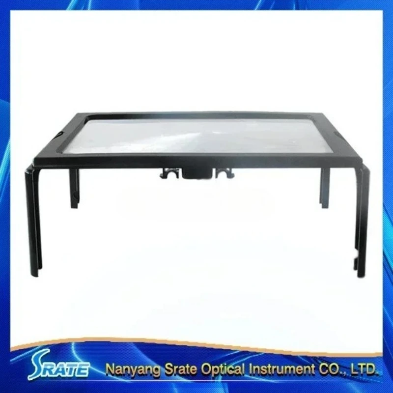 

Reading Magnifier 3X Large Full Page Foldable Desktop Magnifying Glass With LED Lights For Seniors Low Vision Book Reading Loupe