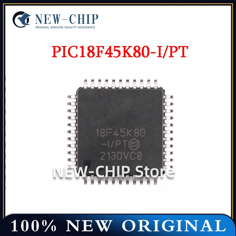 

2PCS-100PCS/LOT PIC18F45K80-I/PT TQFP-44 44 pin enhanced flash memory microcontroller chip New origin 18F45K80-I/PT 18F45K80