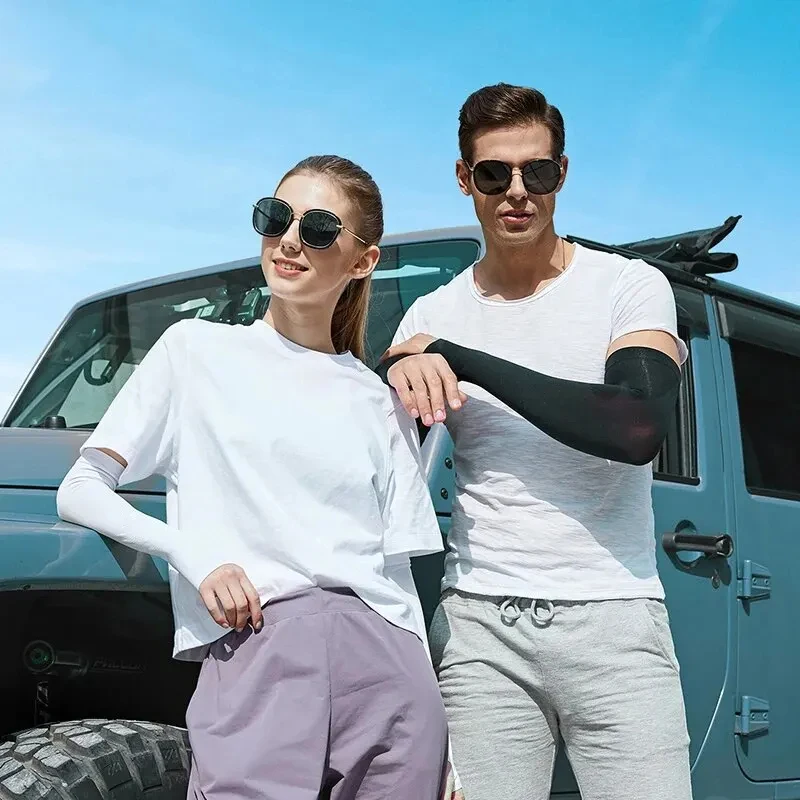 Cycling Arm Summer Ice Cloth Cycling Sleeves Sun Protection Breathable Running Volleyball Sleeves